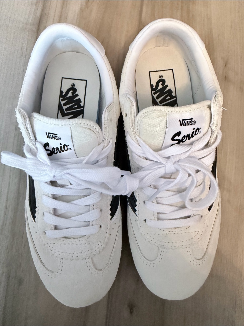 Vans Women’s Super Lowpro Suede Sneakers with Black Stripe - Picture 3 of 12
